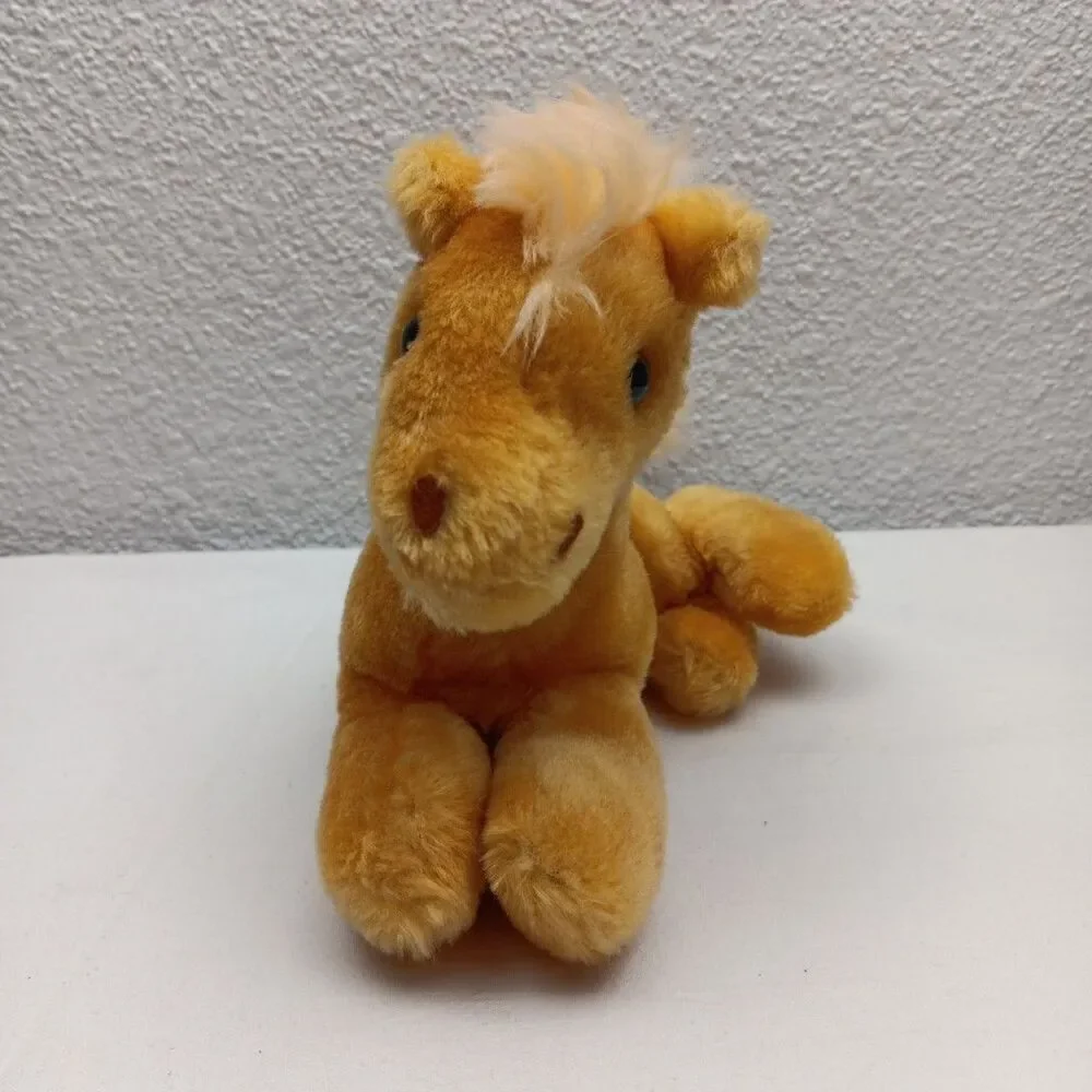 Dakin 1975 Charlie Horse & 1978 Golden Laying Colt  Plush Stuffed Animals Lot